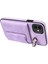 iPhone11 Pu Deri+Tpu Kart Tutucu Kapak Yüzüğü Kickstand Şok Geçirmez Telefon Vaka Işığı Mor (Yurt Dışından) 2