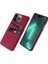 iPhone15 Pro Hard Pc+Bez Koruyucu Telefon Kılıfı Ikili Kart Tutucu Kırmızısı (Yurt Dışından) 1