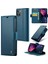 iPhone15 Plus Için Rfıd Engelleme Şok Geçirmez Telefon Kapağı Pu Deri Stand Cüzdan Kılıf Mavisi (Yurt Dışından) 1