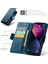 iPhone15 Plus Için Rfıd Engelleme Şok Geçirmez Telefon Kapağı Pu Deri Stand Cüzdan Kılıf Mavisi (Yurt Dışından) 5