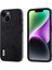 iPhone14 Plus Içinplus Shockproof Cover Litchi Doku Deri Kaplamalı Tpu+Pc Koruyucu Telefon Kılıf Black (Yurt Dışından) 1