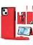 iPhone15 Plus Manyetik Buttons Için Kickstand Telefon Kasası Rfıd Blooking Card Tutucu Kapak Uzun Kayış Kırmızısı (Yurt Dışından) 1