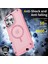 iPhone15 Pro Tpu+Pc Imtiyazlı Mat Kapak Manyetik Telefon Kılıfı Magsafe-Pink ile Uyumlu (Yurt Dışından) 4