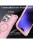 iPhone15 Pro Tpu+Pc Imtiyazlı Mat Kapak Manyetik Telefon Kılıfı Magsafe-Pink ile Uyumlu (Yurt Dışından) 5