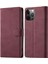 iPhone15 Pro Rfıd Için Engelleme Cüzdan Deri Telefon Kılıfı Stand Mat Telefon Kapak-Kırmızı (Yurt Dışından) 1