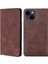 iPhone15 Plus Deri Kart Tutucu Için Stand Kapağı Manyetik Kapanış Cilt Touch Telefon Vaka-Dark Brown (Yurt Dışından) 1