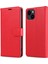 iPhone15 Plus Pu Pu Deri Stand Kapağı Manyetik Kapatma Telefon Kılıfı Rfıd Blowıng Fonksiyon Kabuk-Kırmızısı (Yurt Dışından) 1