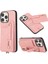 iPhone14 Pro Max Case Kickstand Card Tutucu Tpu+Deri Telefon Kapak Pembe (Yurt Dışından) 1