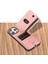 iPhone14 Pro Max Case Kickstand Card Tutucu Tpu+Deri Telefon Kapak Pembe (Yurt Dışından) 5