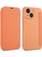 iPhone15 Kart Tutucu Için Kickstand Sıvı Silikon Bump Düzeltili Koruyucu Kılıf Cilt Touch Telefon Kapak-Orange (Yurt Dışından) 1