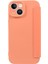 iPhone15 Kart Tutucu Için Kickstand Sıvı Silikon Bump Düzeltili Koruyucu Kılıf Cilt Touch Telefon Kapak-Orange (Yurt Dışından) 3
