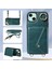 iPhone15 Plus Kart Çanta Tasarım Yüzüğü Kickstand Cep Telefonu Kapağı Litchi Doku Deri+Tpu Omuz Askılı Yeşili ile Arka Koruyucu Kasa (Yurt Dışından) 5