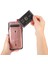 iPhone11 Pro Case Pu Deri+Tpu Gizli Kart Tutucu Kickstand-Rose Gold ile Damla Geçirmez Telefon Kapağı (Yurt Dışından) 4