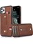iPhone11 Pro Case Pu Deri+Tpu Gizli Kart Tutucu Kickstand-Brown ile Damla Geçirmez Telefon Kapağı (Yurt Dışından) 1