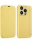 iPhone15 Pro Koruyucu Kılıf Kart Tutucu Kickstand Sıvı Silikon Cilt Touch Telefon Kapağını Sarı (Yurt Dışından) 1