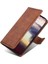 iPhone15 Pro Max Telefon Kılıfı Cüzdan Cilt Touch Hissed Hissediyor Pu Deri Timsah Doku Stand Flip Cover-Brown (Yurt Dışından) 4