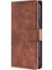 iPhone15 Pro Max Telefon Kılıfı Cüzdan Cilt Touch Hissed Hissediyor Pu Deri Timsah Doku Stand Flip Cover-Brown (Yurt Dışından) 5
