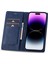 iPhone15 Pro Max Rfıd Engelleyen Deri Telefon Kılıfı Stand Cüzdan Kapak Blue (Yurt Dışından) 3