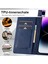 iPhone15 Pro Max Rfıd Engelleyen Deri Telefon Kılıfı Stand Cüzdan Kapak Blue (Yurt Dışından) 5