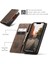iPhone15 Deri Cüzdan Için Telefon Kasası Flip Standı Damla Geçirmez Kapak-Coffee (Yurt Dışından) 5
