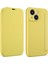 iPhone15 Plus Kart Tutucu Kickstand Sıvı Silikon Koruyucu Kılıf Sarı Için Cilt Touch Telefon Kapağı (Yurt Dışından) 1