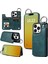 iPhone15 Pro Case Shockproof Pu+Tpu Telefon Kapak Mavisi Için (Yurt Dışından) 1