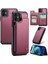 iPhone12/12 Pro Case Rfıd Için 4 Kart Yuvası-Kırmızı ile Telefon Kapağı (Yurt Dışından) 1