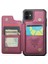 iPhone12/12 Pro Case Rfıd Için 4 Kart Yuvası-Kırmızı ile Telefon Kapağı (Yurt Dışından) 2