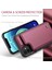 iPhone12/12 Pro Case Rfıd Için 4 Kart Yuvası-Kırmızı ile Telefon Kapağı (Yurt Dışından) 5
