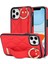 iPhone11 Pro Wave Desen Cep Telefonu Kılıfı Pu+Tpu Bilek Bant Kapak-Kırmızı (Yurt Dışından) 1