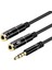Esnek 3.5mm Ses Kablosu Kulaklık Aux Y Splitter Mikrofon Adaptörü Ses Kablosu 1 Erkek 2 Kadın Mikrofon Kablosu Mikrofon Mikser (Yurt Dışından) 2