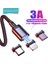 Kuulaa Manyetik Kablo Mikro USB Tip C Hızlı Şarj Kablosu iPhone 12 11 Pro Xs Max Xr x 8 7 Şarj Cihazı Microusb USB C Tel Kablosu (Yurt Dışından) 1