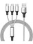USB Kablosu iPhone 12 11 Xs x 8 7 6 Şarj Şarj Cihazı 3 In 1 Mikro USB Kablosu USB Tip C Cep Telefonu Kabloları Samsung S9 (Yurt Dışından) 5