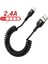 Bahar USB Kablosu iPhone 14 13 12 11 Pro Max Xs Xr x Geri Çekilebilir Cep Telefonları Oruç Şarj Kablosu Veri Kablosu Kablosu 1/1.5 M (Yurt Dışından) 1