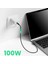 2x USB C'den USB C'ye Kablo Sağ Açılı 100W Pd Hızlı Şarj Cihazı Tip C iPad Için MacBook Için 90 Derece Veri (2m) (Yurt Dışından) 2
