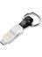 Gu 3-In-1 Mikro USB Tip-C Veri Kablosu Taşınabilir Anahtarlık Şarj Cihazı Şarj Kablosu Iphone Android Için Uyumlu (Yurt Dışından) 1