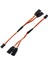 25 Adet 150MM Y Tipi Genişletilmiş Hat Uzatma Kablosu Futaba Jr Y Demeti Servo Uzatma Için (Yurt Dışından) 3