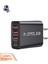 Grebest Cep Telefonu Adaptörü Geniş Uyumlu Seyahat 3 USB ve Tip-C Bağlantı Noktalı Duvar Şarj Cihazı (Yurt Dışından) 1