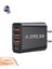 Grebest Cep Telefonu Adaptörü Geniş Uyumlu Seyahat 3 USB ve Tip-C Bağlantı Noktalı Duvar Şarj Cihazı (Yurt Dışından) 2