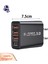 Grebest Cep Telefonu Adaptörü Geniş Uyumlu Seyahat 3 USB ve Tip-C Bağlantı Noktalı Duvar Şarj Cihazı (Yurt Dışından) 5