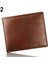 Microgood Erkek Suni Deri Kimlik Kartı Tutucu Fermuar Cep Para Klip Iş Bifold Cüzdan (Yurt Dışından) 1