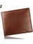 Microgood Erkek Suni Deri Kimlik Kartı Tutucu Fermuar Cep Para Klip Iş Bifold Cüzdan (Yurt Dışından) 2