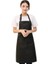 Paket Pamuk Ayarlanabilir Önlük 2 Cepli Pişirme Mutfak Önlükleri Kadın Erkek Şef, Siyah (Yurt Dışından) 2