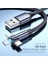 Essager Döndür Mikro USB C Tipi Kablo Xiaomi Samsung 3A Hızlı Şarj Usbc Typec 90 Derece Cep Telefonu Kablosu Veri Kablosu Kablosu (Yurt Dışından) 2