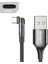 Essager Döndür Mikro USB C Tipi Kablo Xiaomi Samsung 3A Hızlı Şarj Usbc Typec 90 Derece Cep Telefonu Kablosu Veri Kablosu Kablosu (Yurt Dışından) 3
