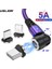 Uslıon 540 Döndür 5A Manyetik Kablo Hızlı Şarj Mikro USB Tip C Kablo iPhone Xiaomi Için Mıknatıs Şarj Cihazı Tel Kablosu USB Kablosu (Yurt Dışından) 1