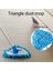 Mini Mop ve Mop Başlığı, Üniversal Tembel Üçgen Mop / Teleskopik Uzun Saplı Temizleme Aletleri / Güçlü Emiş & Islak & Kuru Çift Kullanımlı & 180° Toz Çıkmaz Uç Yok (Yurt Dışından) 3