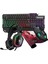 KM-R44 Comrade Black USB Gaming LED Keyboard Q Oyuncu Multimedia + Headset + Mouse + Mousepad 1