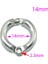 14 mm Tarzı L Beden Et Kuş Güvercin Papağan Bacak Halkası Kuş Halkası Açık Uçan Eğitim Etkinliği Açılış Ayak Halkası Aksesuarları Kuş Malzemeleri (Yurt Dışından) 1