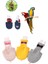 Gri Stil L Beden Kuş Papağan Bezi Uçuş Suit Nappy Giysileri Yeşil Yanak Conure Parakeet Cockatiels Güvercinler Orta Büyük Pet Kuş (Yurt Dışından) 2